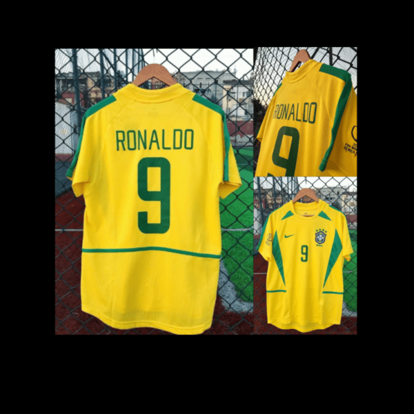 R9 Ronaldo 2002 Replica Brazil Shirt.
