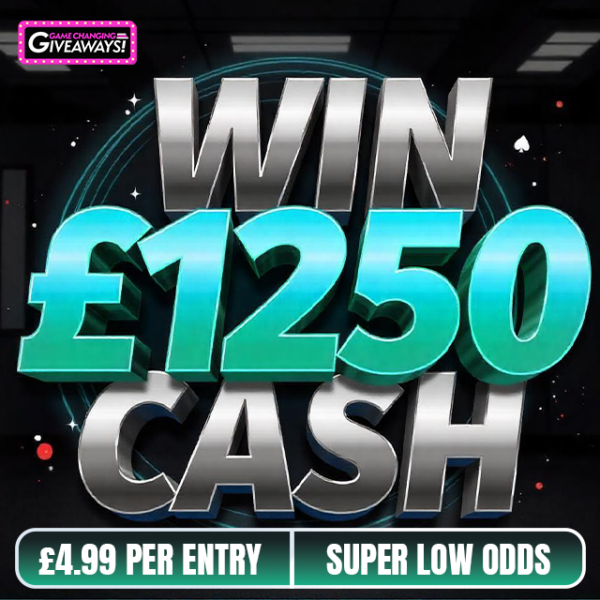 £1,250 Cash Super Low Odds