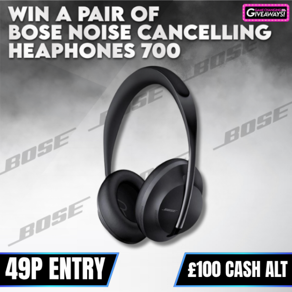 Bose Noise Cancelling Headphones or £100 Cash Alt