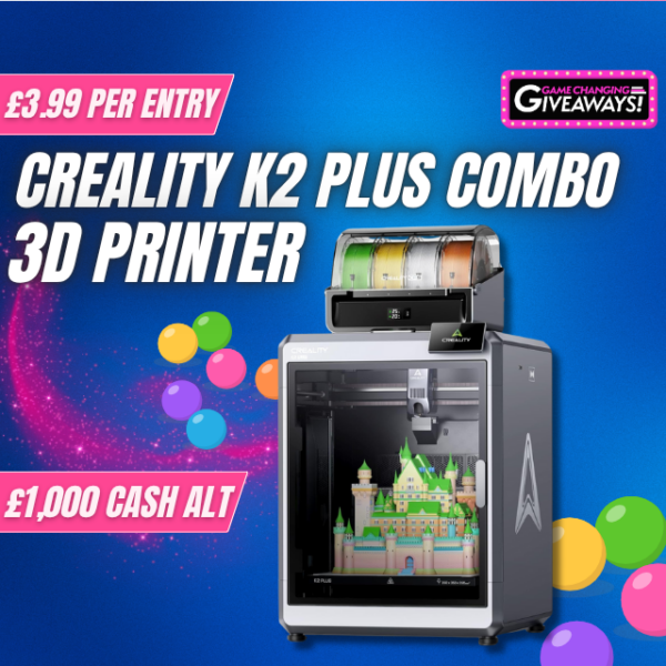 Creality K2 Plus Combo 3D Printer or £1,000 Cash Alt
