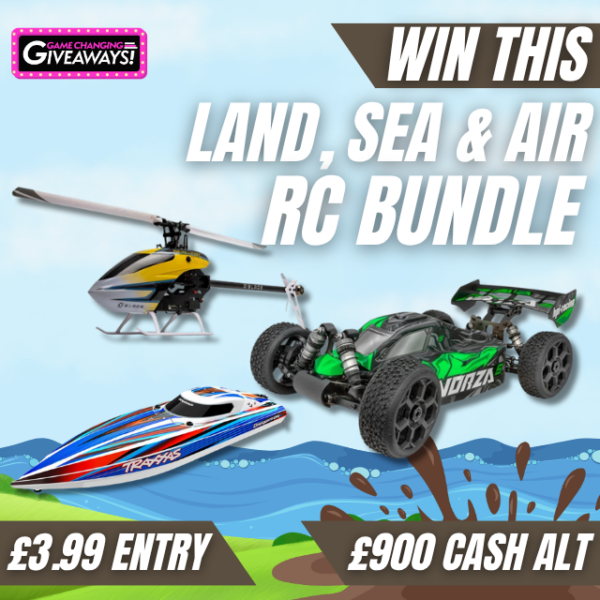 Land, Sea and Air RC Bundle or £900 Cash Alt