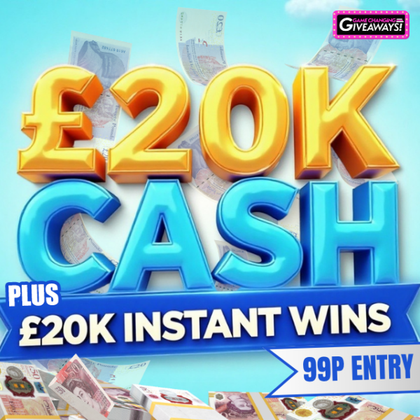 20/20 – £20k CASH + £20k Instant Wins