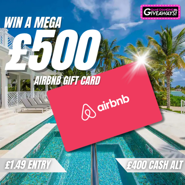 £500 Airbnb Gift Card or £400 Cash alt