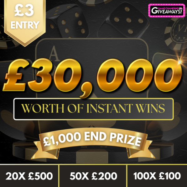 Big Cash Instant Wins + £1,000 Final