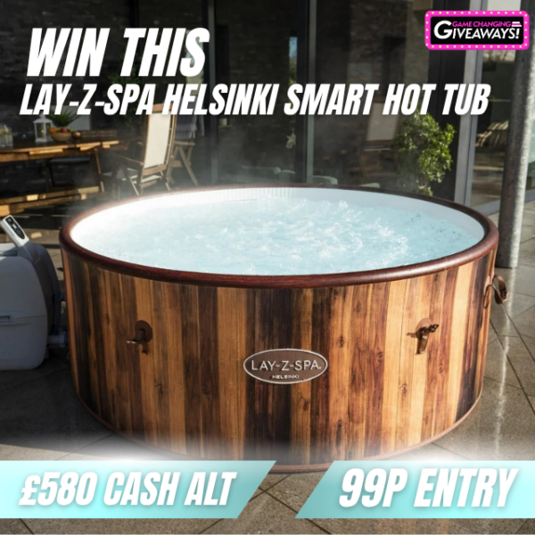Lay-Z-Spa Helsinki Smart AirJet Plus or £580 Cash Alt