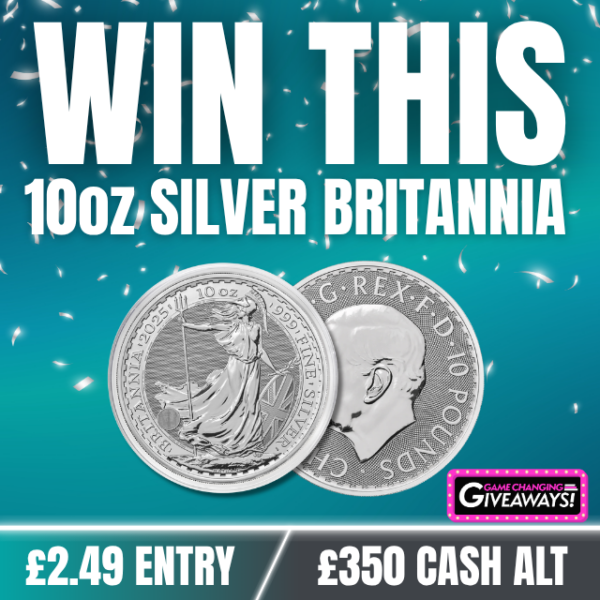 2025 Britannia 10oz Silver Coin or £350 Cash alt