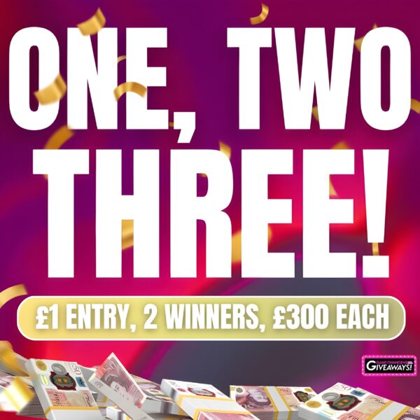 One Quid, Two Winners, Three Hundred Quid Each