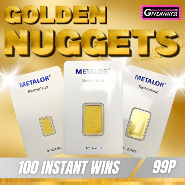 Golden Nuggets Instant Wins + £250 Final Prize