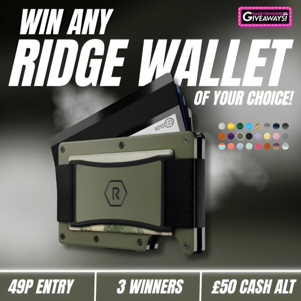 Ridge Wallet of your choice - 3 Winners