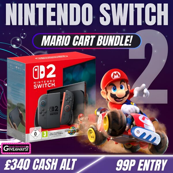 Switch 2 + Mario Kart or £340 Cash alt