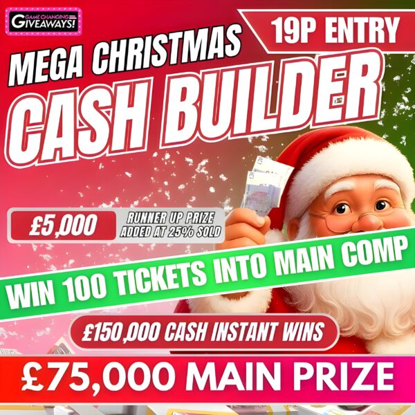 100 Tickets into Mega Christmas Cash Builder