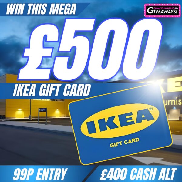£500 Ikea Gift Card or £400 Cash alt
