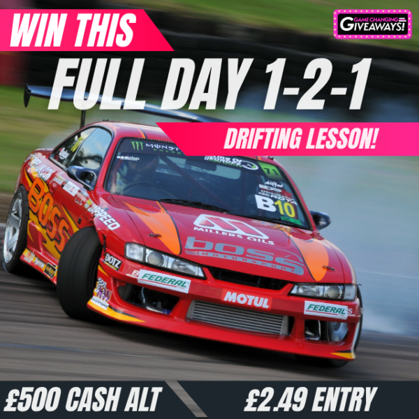 Full Day 1-2-1 Drifting Lesson or £500 Cash alt