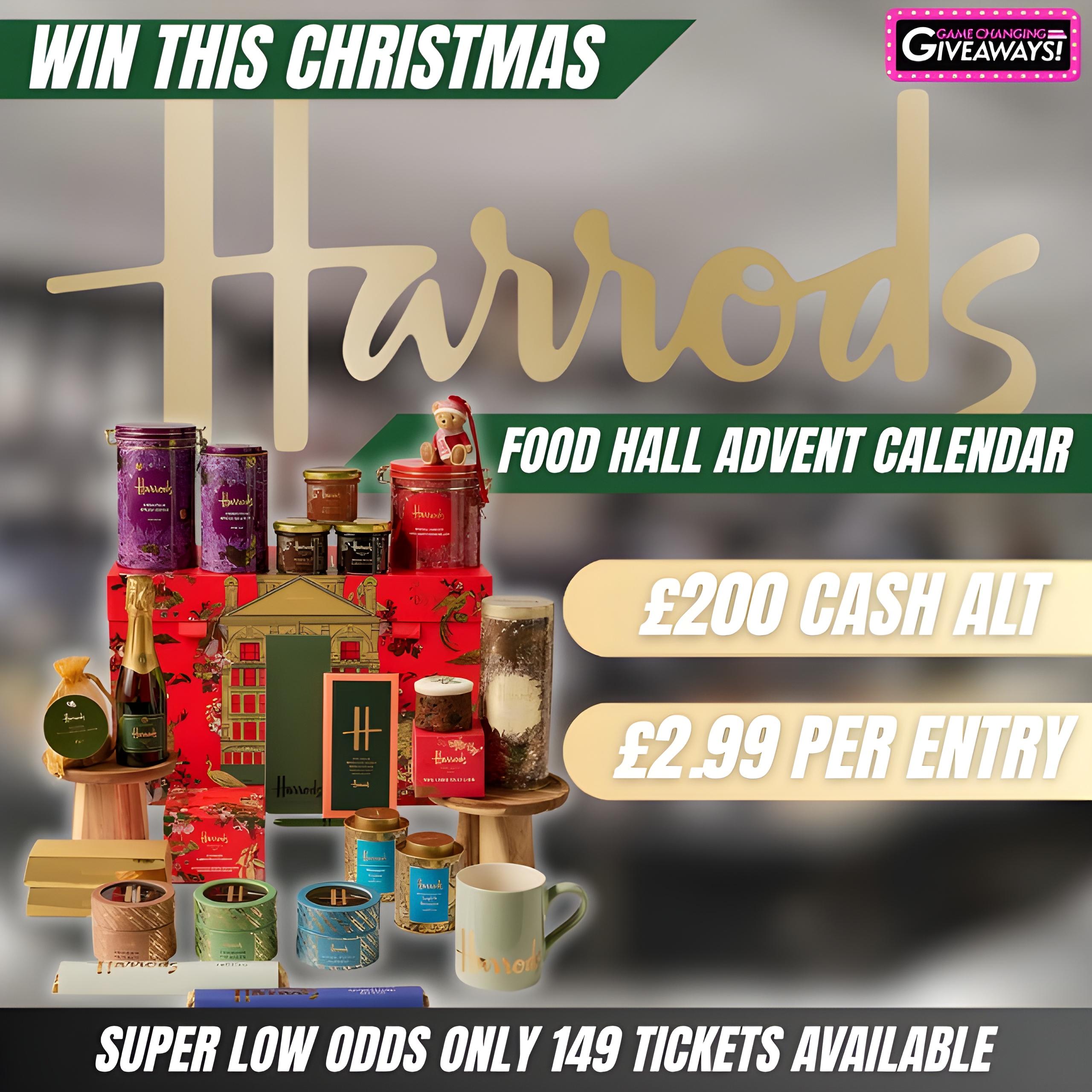 Harrods Food Hall Advent Calendar or £200 Cash alt