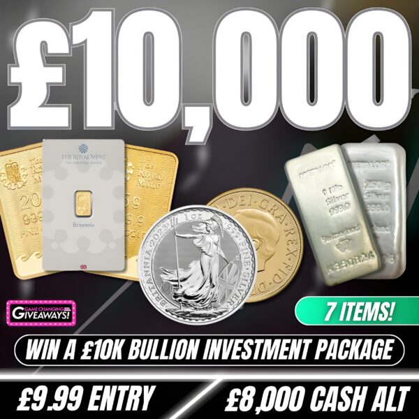 £10k Bullion Investment Package or £8,000 Cash alt