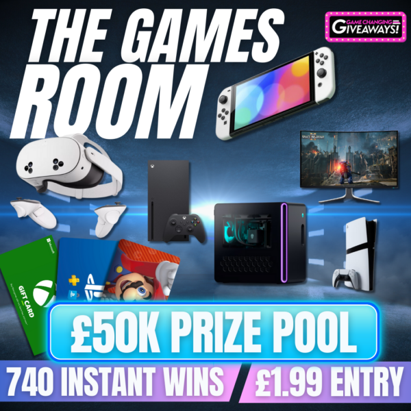 The Games Room - £50K Instant Wins + £1,000 Final Prize