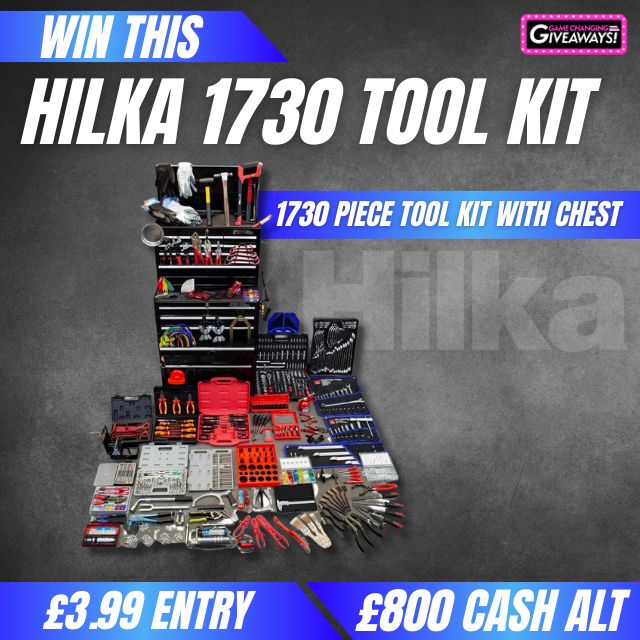Hilka 1730 Piece Tool Kit and Chest or £800 Cash alt