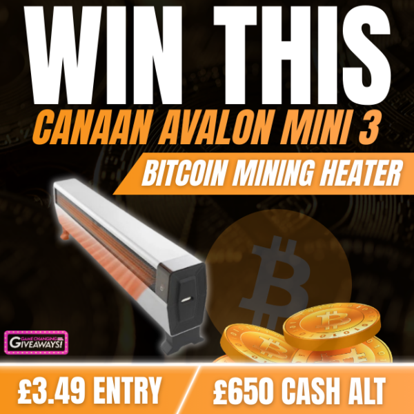 Canaan Avalon Mini 3 Bitcoin Mining Heater or £650 Cash alt