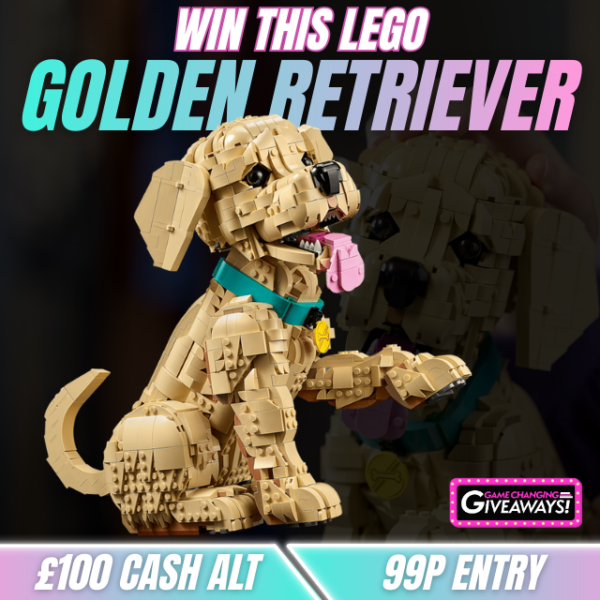 Lego Golden Retriever Puppy or £100 Cash alt
