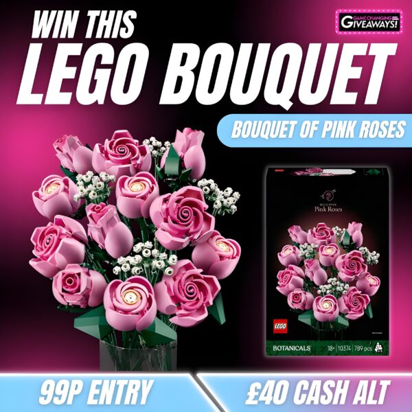 LEGO Bouquet of Pink Roses or £40 Cash alt