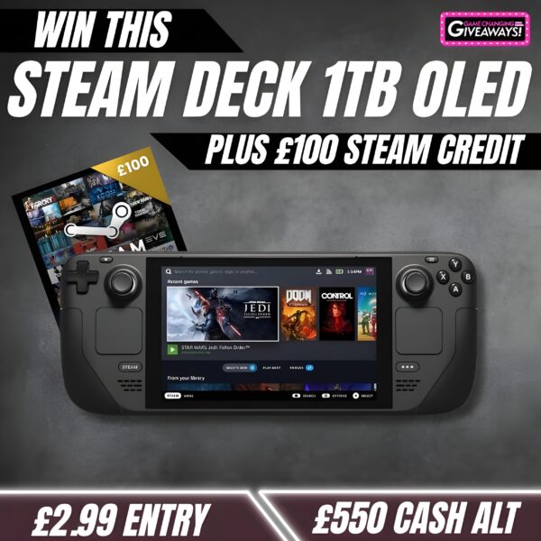 Steam Deck 1TB OLED + £100 Steam Credit or £550 Cash alt