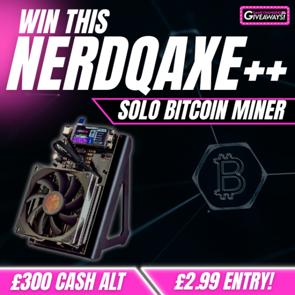 NerdQAxe++ - Solo Bitcoin Miner or £300 Cash alt