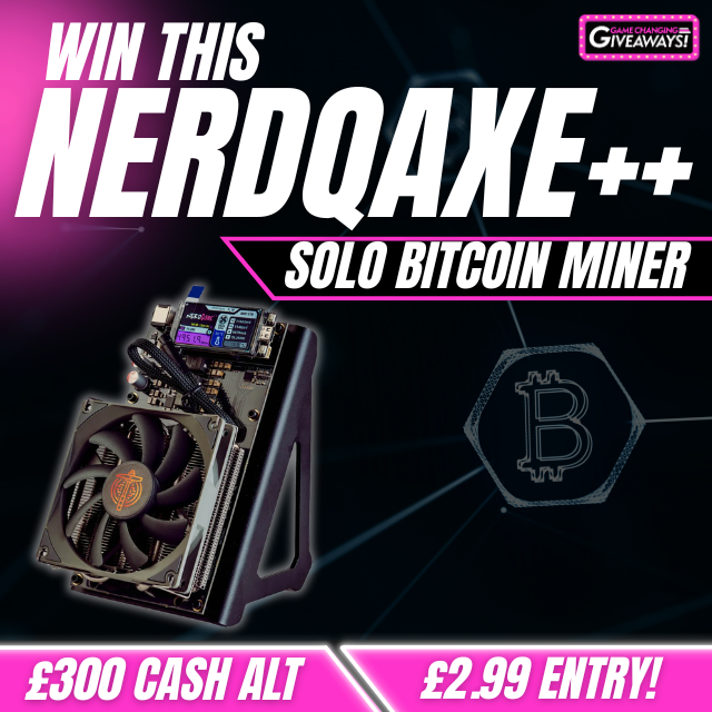 NerdQAxe++ - Solo Bitcoin Miner or £300 Cash alt