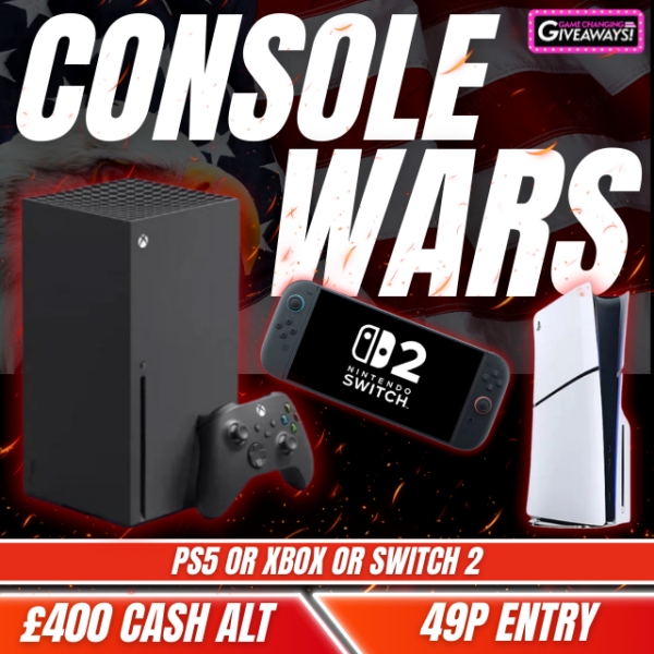Console Wars - Chose your console or £400 Cash alt