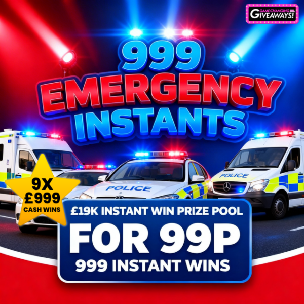 999 Emergency Instants - £19k Prize Pool + £999 Final Prize
