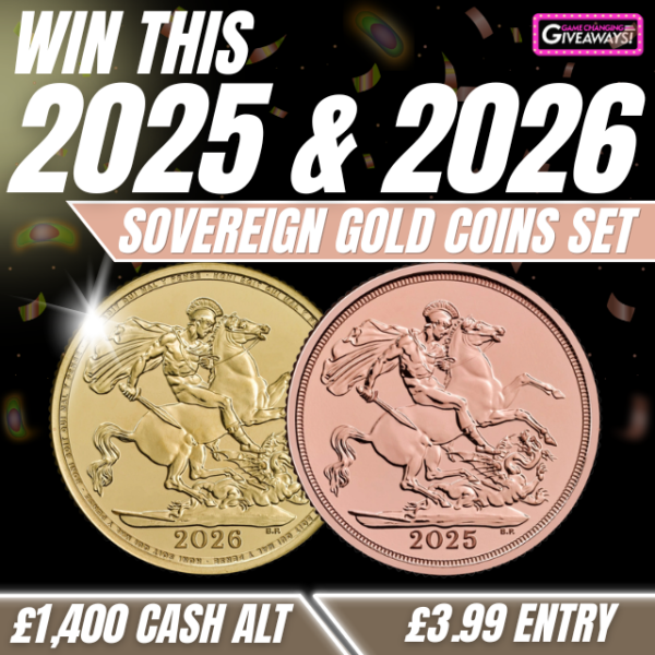 2025 & 2026 Sovereign Gold Coins Set or £1,400 Cash alt