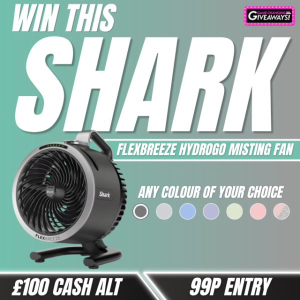Shark FlexBreeze HydroGo Misting Fan or £100 Cash alt