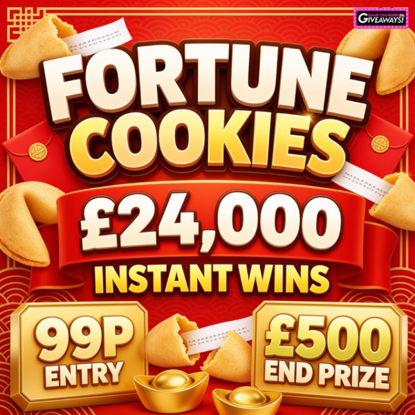 Fortune Cookies - £24,000 Cash Instant Wins + £500 Final Prize