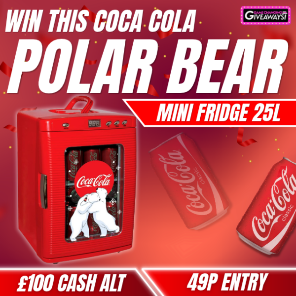 Coca-Cola Polar Bear Mini Fridge or £100 Cash alt