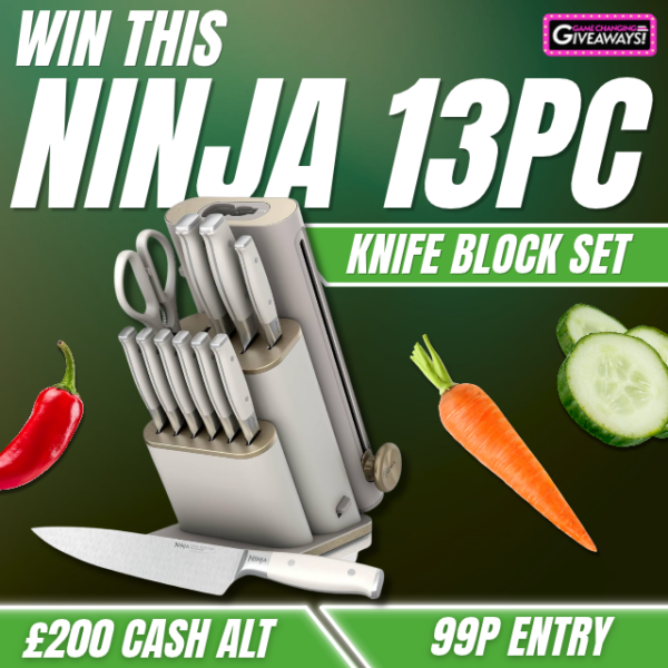 Ninja StaySharp 13pc Knife Block Set or £200 Cash alt