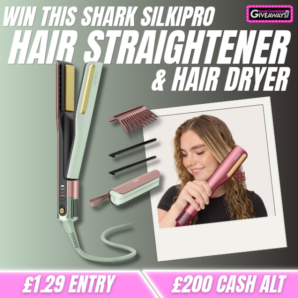 Shark SilkiPro Hair Straightener & Hair Dryer or £200 Cash alt